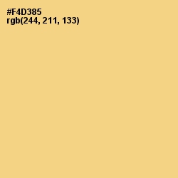 #F4D385 - Buff Color Image
