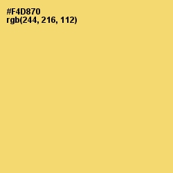 #F4D870 - Golden Sand Color Image