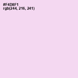 #F4D8F1 - Pink Lace Color Image