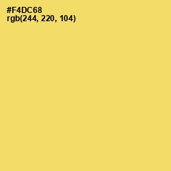#F4DC68 - Goldenrod Color Image