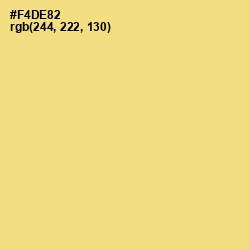 #F4DE82 - Buff Color Image