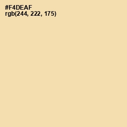 #F4DEAF - Peach Yellow Color Image
