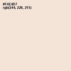 #F4E4D7 - Albescent White Color Image