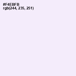 #F4EBFB - Blue Chalk Color Image