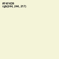 #F4F4D9 - Beige Color Image