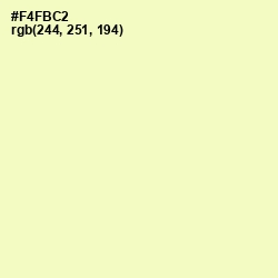 #F4FBC2 - Chiffon Color Image