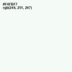 #F4FBF7 - Snow Drift Color Image