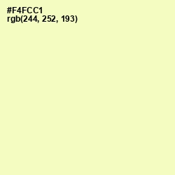 #F4FCC1 - Chiffon Color Image