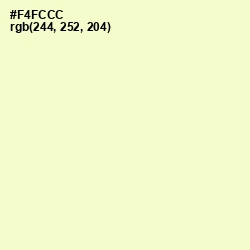 #F4FCCC - Chiffon Color Image