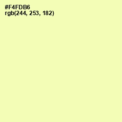 #F4FDB6 - Australian Mint Color Image