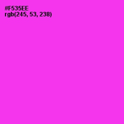 #F535EE - Razzle Dazzle Rose Color Image