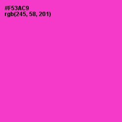 #F53AC9 - Razzle Dazzle Rose Color Image