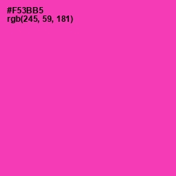 #F53BB5 - Persian Rose Color Image