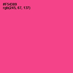 #F54389 - Violet Red Color Image