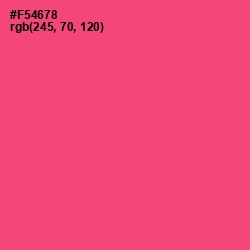 #F54678 - Wild Watermelon Color Image