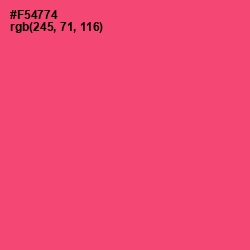 #F54774 - Wild Watermelon Color Image