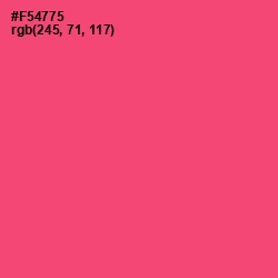 #F54775 - Wild Watermelon Color Image