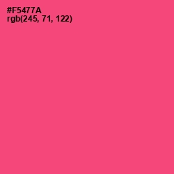 #F5477A - Wild Watermelon Color Image