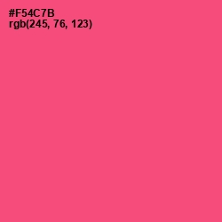 #F54C7B - Wild Watermelon Color Image