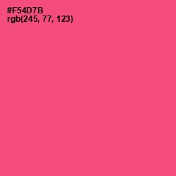 #F54D7B - Wild Watermelon Color Image