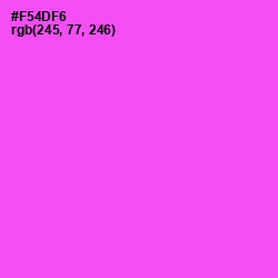 #F54DF6 - Pink Flamingo Color Image