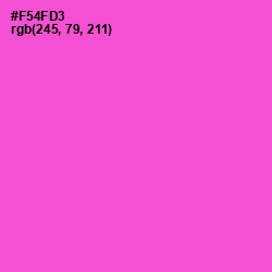 #F54FD3 - Orchid Color Image