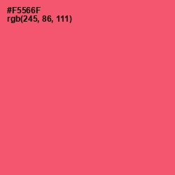 #F5566F - Carnation Color Image