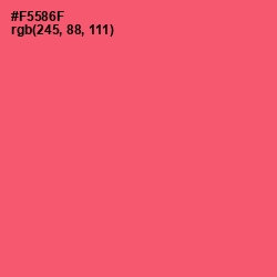 #F5586F - Carnation Color Image
