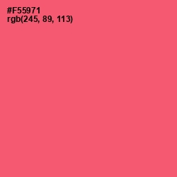 #F55971 - Wild Watermelon Color Image