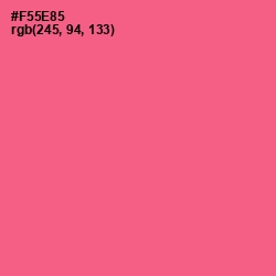 #F55E85 - French Rose Color Image