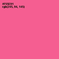 #F55E91 - French Rose Color Image