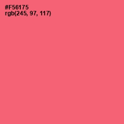#F56175 - Brink Pink Color Image
