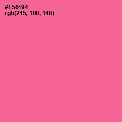 #F56494 - Froly Color Image