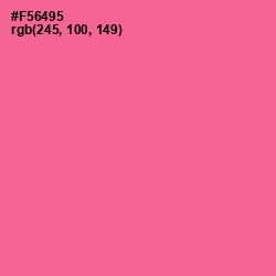 #F56495 - Froly Color Image