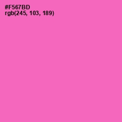 #F567BD - Hot Pink Color Image