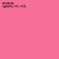 #F56F99 - Deep Blush Color Image