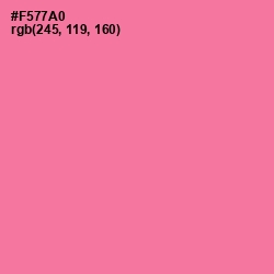 #F577A0 - Hot Pink Color Image