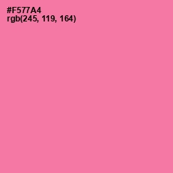 #F577A4 - Hot Pink Color Image