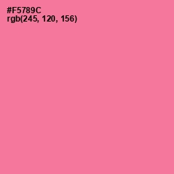 #F5789C - Deep Blush Color Image
