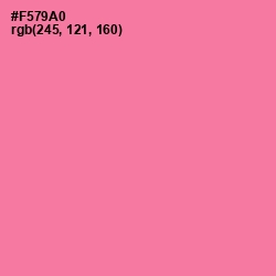 #F579A0 - Hot Pink Color Image