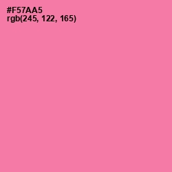 #F57AA5 - Hot Pink Color Image