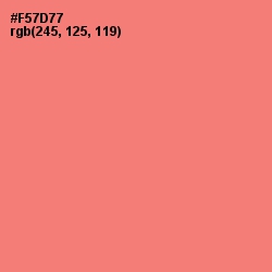 #F57D77 - Brink Pink Color Image