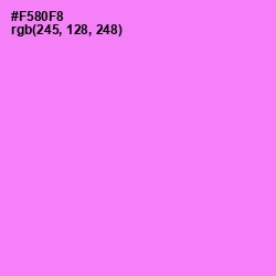 #F580F8 - Lavender Magenta Color Image