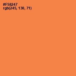 #F58247 - Tan Hide Color Image