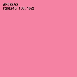 #F582A2 - Tickle Me Pink Color Image
