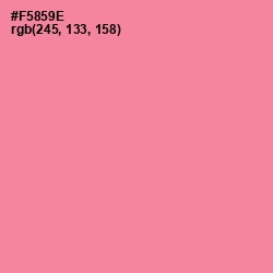 #F5859E - Sea Pink Color Image
