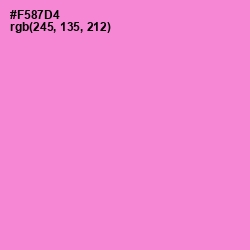 #F587D4 - Light Orchid Color Image
