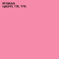 #F58AAA - Tickle Me Pink Color Image