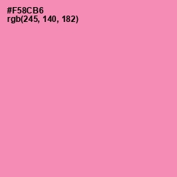 #F58CB6 - Mauvelous Color Image