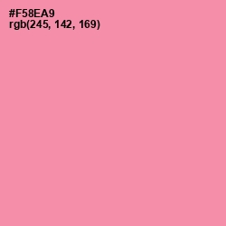 #F58EA9 - Tickle Me Pink Color Image